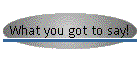 What you got to say!